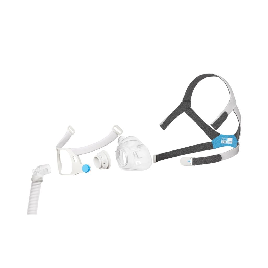 Ресмед маска за сънна апнея F40 за цялото лице - CPAP bg 1